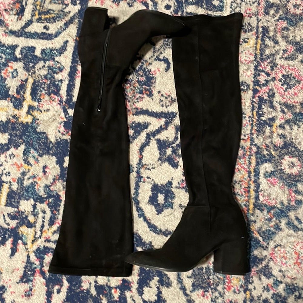 COPY - Steve Madden thigh high over knee boots black suede size 8